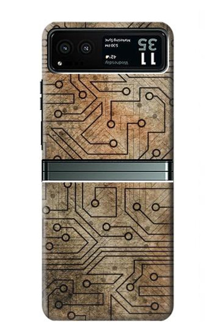 W3812 PCB Print Design Funda Carcasa Case y Caso Del Tirón Funda para Motorola Razr 40