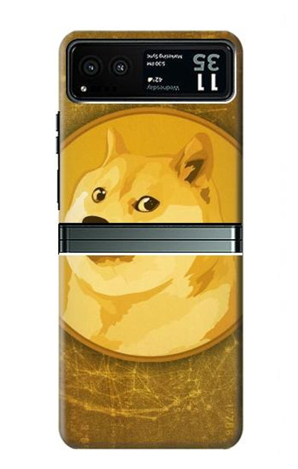 W3826 Dogecoin Shiba Funda Carcasa Case y Caso Del Tirón Funda para Motorola Razr 40