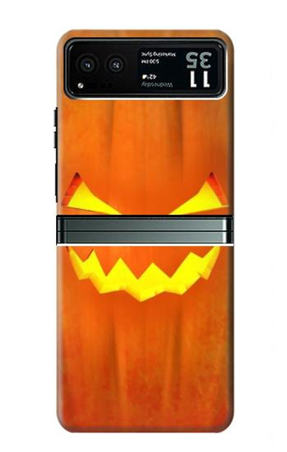 W3828 Pumpkin Halloween Funda Carcasa Case y Caso Del Tirón Funda para Motorola Razr 40