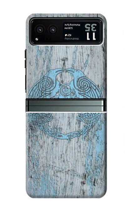 W3829 Huginn And Muninn Twin Ravens Norse Funda Carcasa Case y Caso Del Tirón Funda para Motorola Razr 40