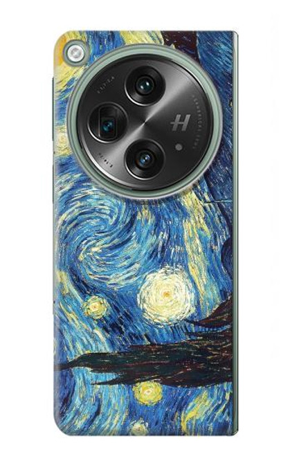 W0213 Van Gogh Starry Nights Funda Carcasa Case y Caso Del Tirón Funda para OnePlus OPEN