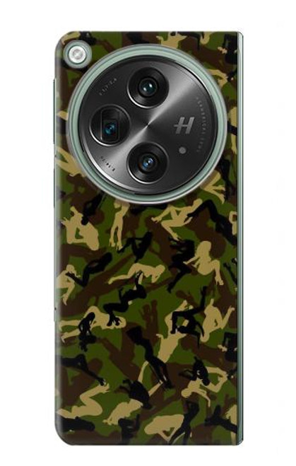 W3356 Sexy Girls Camo Camouflage Funda Carcasa Case y Caso Del Tirón Funda para OnePlus OPEN