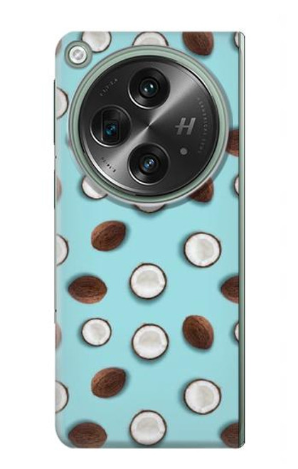 W3860 Coconut Dot Pattern Funda Carcasa Case y Caso Del Tirón Funda para OnePlus OPEN