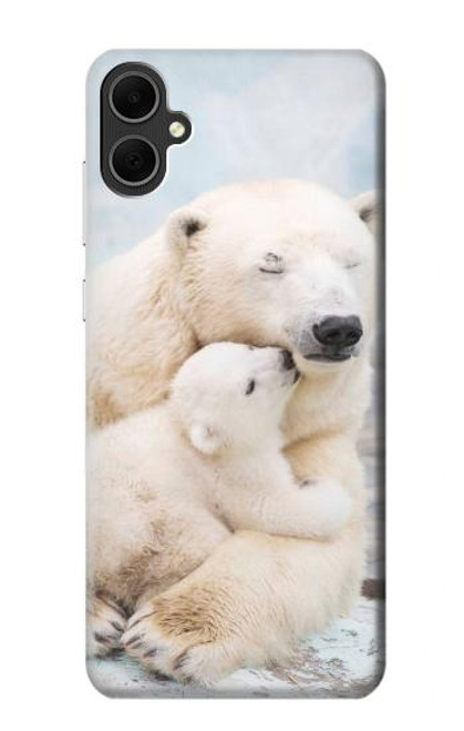 W3373 Polar Bear Hug Family Funda Carcasa Case y Caso Del Tirón Funda para Samsung Galaxy A05