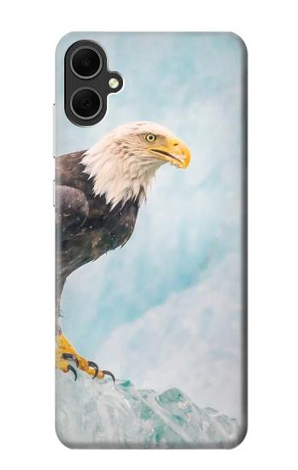 W3843 Bald Eagle On Ice Funda Carcasa Case y Caso Del Tirón Funda para Samsung Galaxy A05