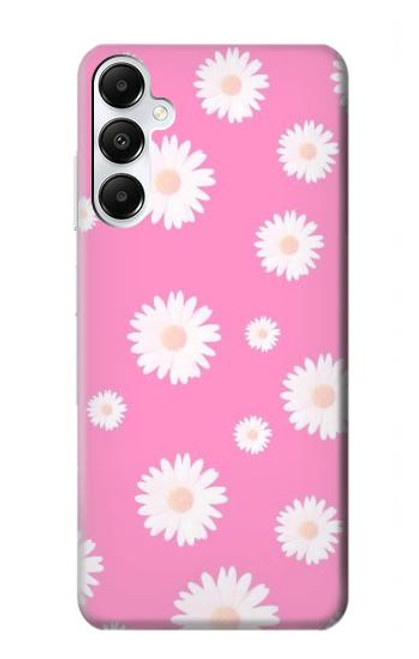 W3500 Pink Floral Pattern Funda Carcasa Case y Caso Del Tirón Funda para Samsung Galaxy A05s