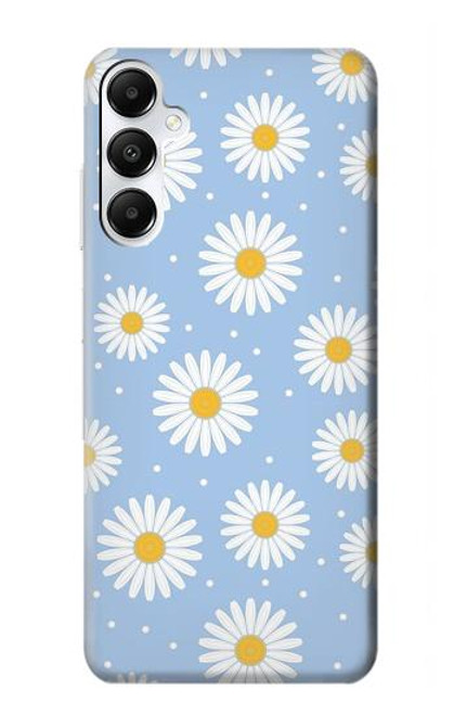 W3681 Daisy Flowers Pattern Funda Carcasa Case y Caso Del Tirón Funda para Samsung Galaxy A05s