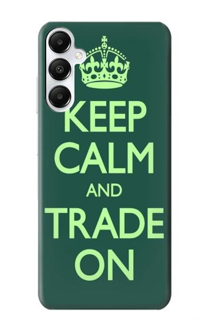 W3862 Keep Calm and Trade On Funda Carcasa Case y Caso Del Tirón Funda para Samsung Galaxy A05s