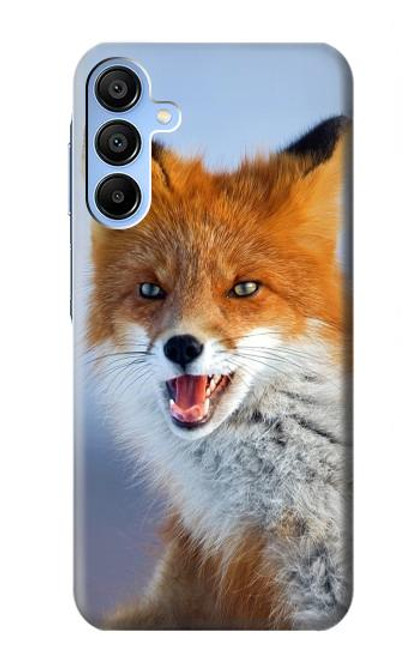 W0417 Fox Funda Carcasa Case y Caso Del Tirón Funda para Samsung Galaxy A15 5G