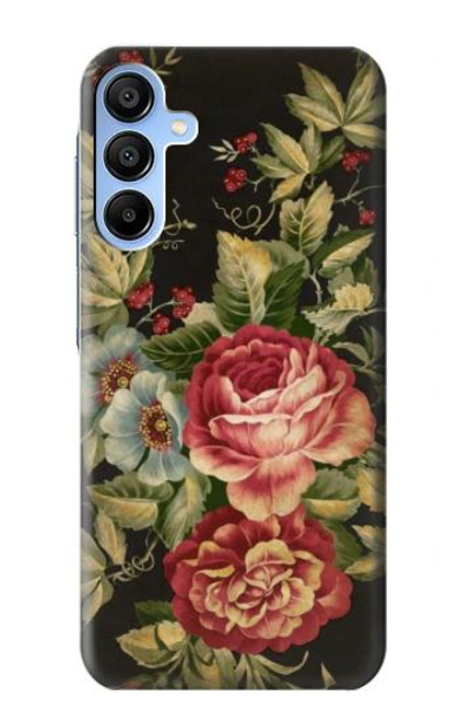 W3013 Vintage Antique Roses Funda Carcasa Case y Caso Del Tirón Funda para Samsung Galaxy A15 5G