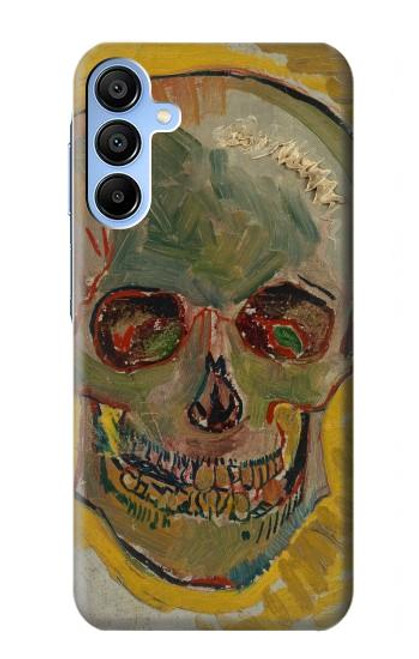 W3359 Vincent Van Gogh Skull Funda Carcasa Case y Caso Del Tirón Funda para Samsung Galaxy A15 5G