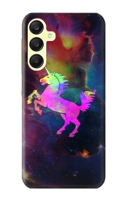 W2486 Rainbow Unicorn Nebula Space Funda Carcasa Case y Caso Del Tirón Funda para Samsung Galaxy A25 5G