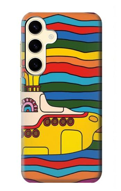 W3599 Hippie Submarine Funda Carcasa Case y Caso Del Tirón Funda para Samsung Galaxy S24