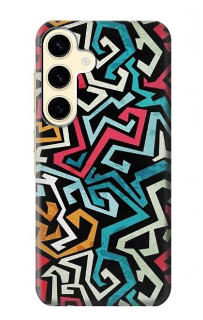 W3712 Pop Art Pattern Funda Carcasa Case y Caso Del Tirón Funda para Samsung Galaxy S24