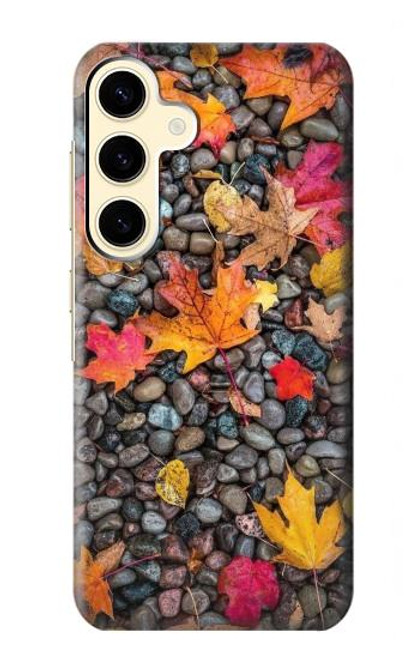 W3889 Maple Leaf Funda Carcasa Case y Caso Del Tirón Funda para Samsung Galaxy S24