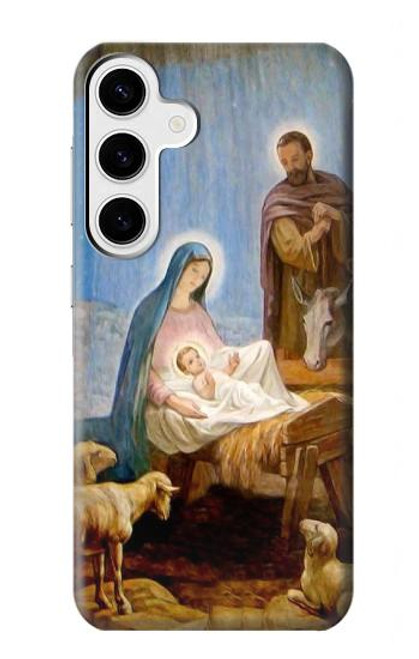 W2276 The Nativity Funda Carcasa Case y Caso Del Tirón Funda para Samsung Galaxy S24 Plus