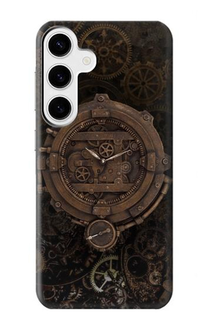 W3902 Steampunk Clock Gear Funda Carcasa Case y Caso Del Tirón Funda para Samsung Galaxy S24 Plus