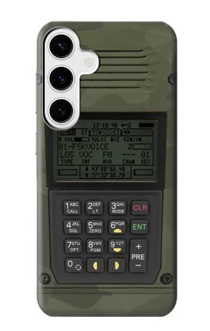 W3959 Military Radio Graphic Print Funda Carcasa Case y Caso Del Tirón Funda para Samsung Galaxy S24 Plus