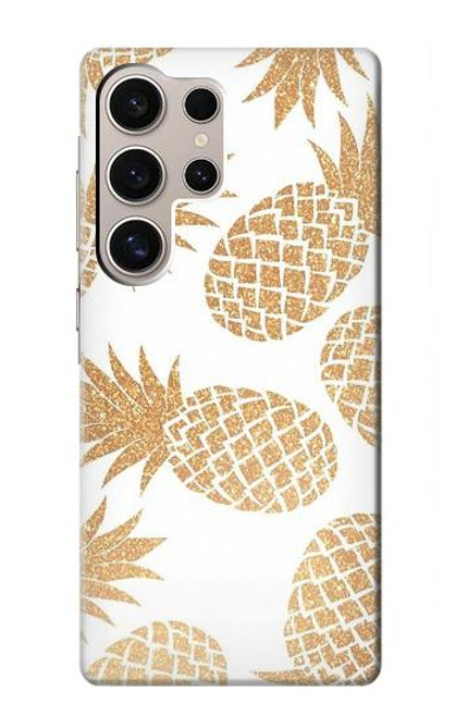 W3718 Seamless Pineapple Funda Carcasa Case y Caso Del Tirón Funda para Samsung Galaxy S24 Ultra