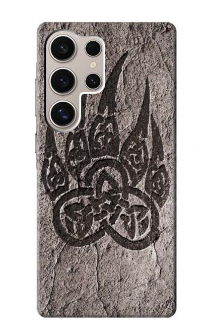 W3832 Viking Norse Bear Paw Berserkers Rock Funda Carcasa Case y Caso Del Tirón Funda para Samsung Galaxy S24 Ultra