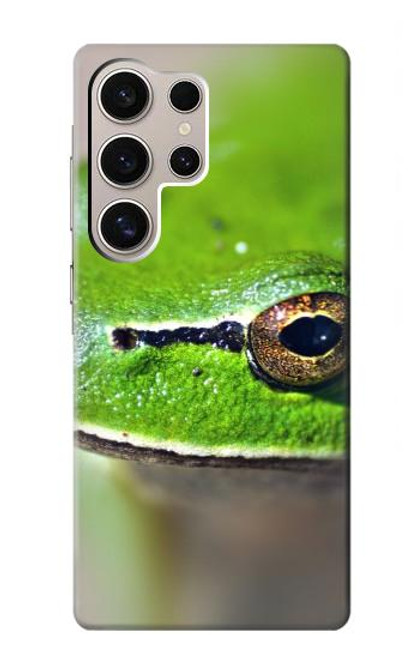 W3845 Green frog Funda Carcasa Case y Caso Del Tirón Funda para Samsung Galaxy S24 Ultra