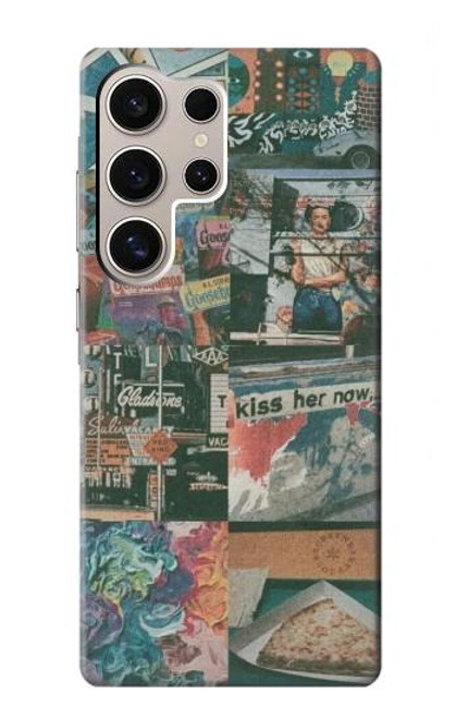 W3909 Vintage Poster Funda Carcasa Case y Caso Del Tirón Funda para Samsung Galaxy S24 Ultra