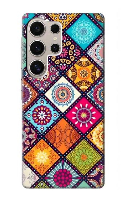 W3943 Maldalas Pattern Funda Carcasa Case y Caso Del Tirón Funda para Samsung Galaxy S24 Ultra