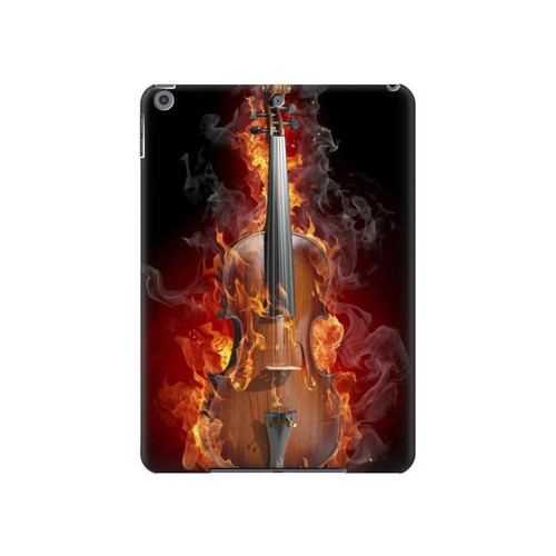 W0864 Fire Violin Funda Carcasa Case para iPad 10.2 (2021,2020,2019), iPad 9 8 7