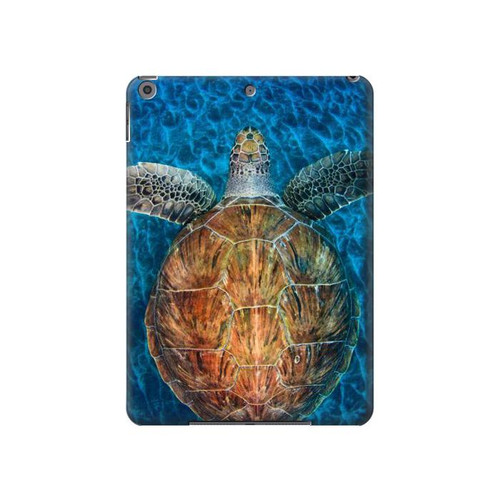W1249 Blue Sea Turtle Funda Carcasa Case para iPad 10.2 (2021,2020,2019), iPad 9 8 7