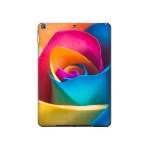 W1671 Rainbow Colorful Rose Funda Carcasa Case para iPad 10.2 (2021,2020,2019), iPad 9 8 7