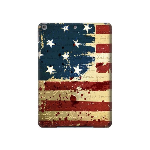 W2349 Old American Flag Funda Carcasa Case para iPad 10.2 (2021,2020,2019), iPad 9 8 7