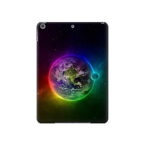 W2570 Colorful Planet Funda Carcasa Case para iPad 10.2 (2021,2020,2019), iPad 9 8 7