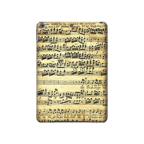 W2667 The Fowler Mozart Music Sheet Funda Carcasa Case para iPad 10.2 (2021,2020,2019), iPad 9 8 7