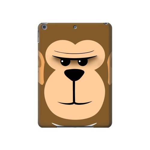 W2721 Cute Grumpy Monkey Cartoon Funda Carcasa Case para iPad 10.2 (2021,2020,2019), iPad 9 8 7