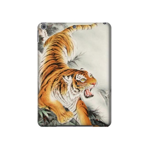 W2751 Chinese Tiger Brush Painting Funda Carcasa Case para iPad 10.2 (2021,2020,2019), iPad 9 8 7