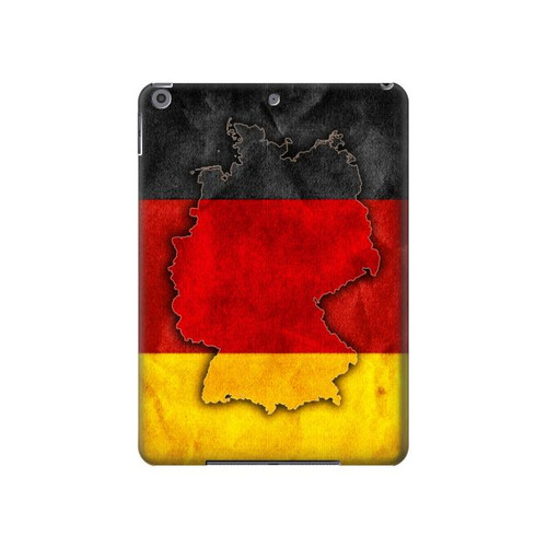 W2935 Germany Flag Map Funda Carcasa Case para iPad 10.2 (2021,2020,2019), iPad 9 8 7