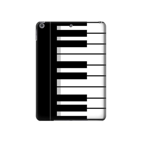 W3078 Black and White Piano Keyboard Funda Carcasa Case para iPad 10.2 (2021,2020,2019), iPad 9 8 7