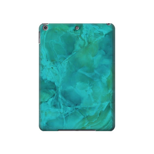 W3147 Aqua Marble Stone Funda Carcasa Case para iPad 10.2 (2021,2020,2019), iPad 9 8 7