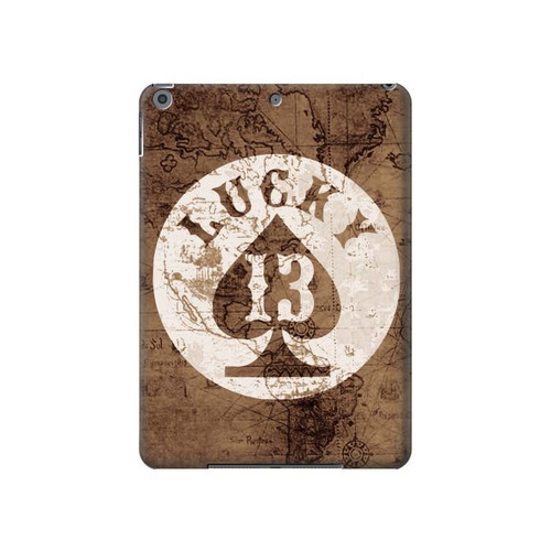 W3188 Lucky 13 Old Map Funda Carcasa Case para iPad 10.2 (2021,2020,2019), iPad 9 8 7