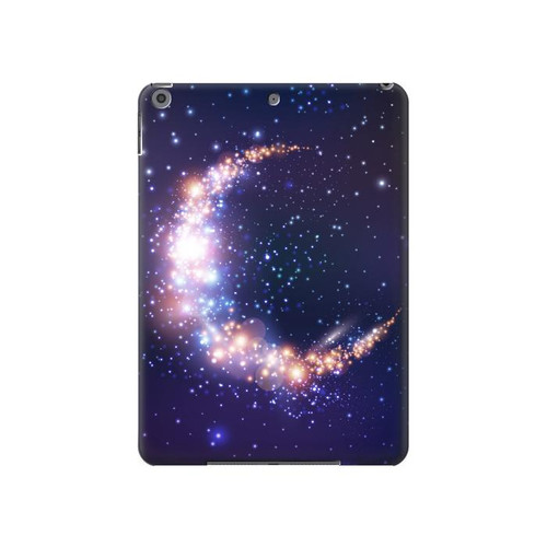 W3324 Crescent Moon Galaxy Funda Carcasa Case para iPad 10.2 (2021,2020,2019), iPad 9 8 7