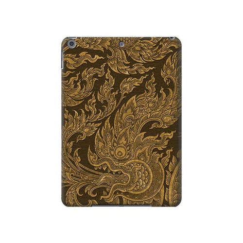 W3382 Thai Art Naga Funda Carcasa Case para iPad 10.2 (2021,2020,2019), iPad 9 8 7