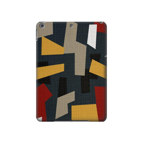 W3386 Abstract Fabric Texture Funda Carcasa Case para iPad 10.2 (2021,2020,2019), iPad 9 8 7