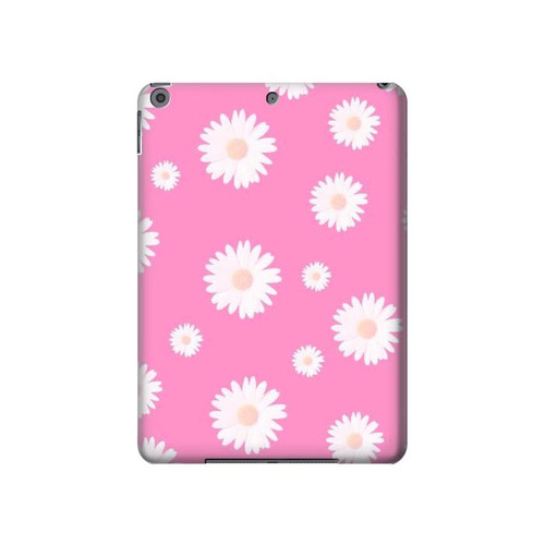 W3500 Pink Floral Pattern Funda Carcasa Case para iPad 10.2 (2021,2020,2019), iPad 9 8 7