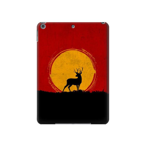 W3513 Deer Sunset Funda Carcasa Case para iPad 10.2 (2021,2020,2019), iPad 9 8 7