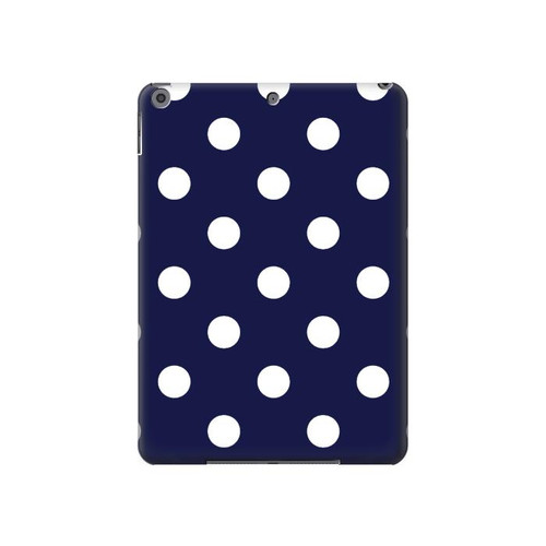 W3533 Blue Polka Dot Funda Carcasa Case para iPad 10.2 (2021,2020,2019), iPad 9 8 7