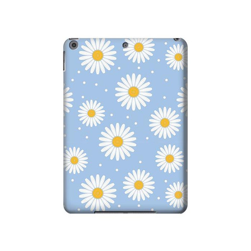 W3681 Daisy Flowers Pattern Funda Carcasa Case para iPad 10.2 (2021,2020,2019), iPad 9 8 7