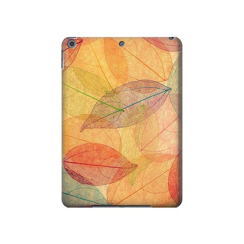 W3686 Fall Season Leaf Autumn Funda Carcasa Case para iPad 10.2 (2021,2020,2019), iPad 9 8 7