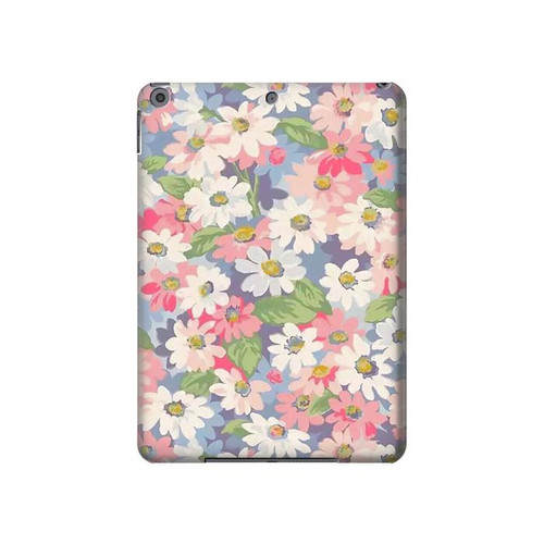 W3688 Floral Flower Art Pattern Funda Carcasa Case para iPad 10.2 (2021,2020,2019), iPad 9 8 7