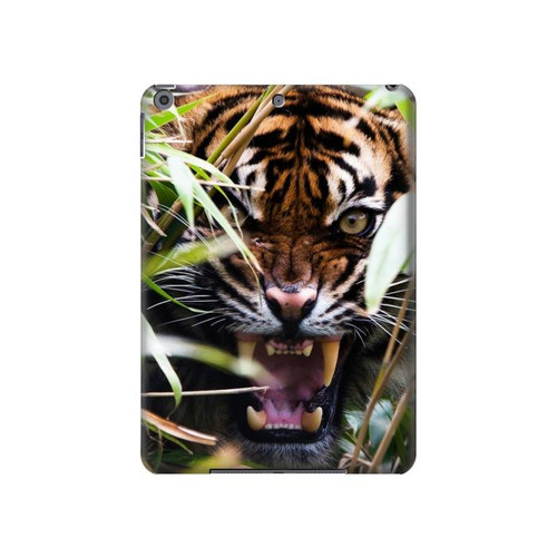 W3838 Barking Bengal Tiger Funda Carcasa Case para iPad 10.2 (2021,2020,2019), iPad 9 8 7