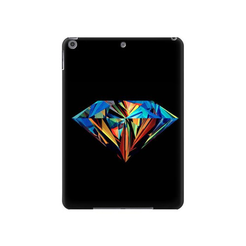 W3842 Abstract Colorful Diamond Funda Carcasa Case para iPad 10.2 (2021,2020,2019), iPad 9 8 7